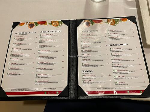 Menu  at NaanWise Indian Cuisine in Washington