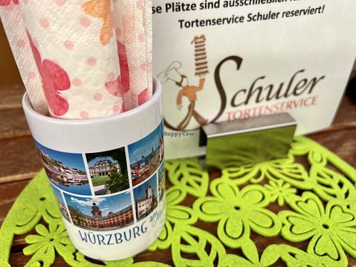 table  at Schuler Tortenservice in Wurzburg