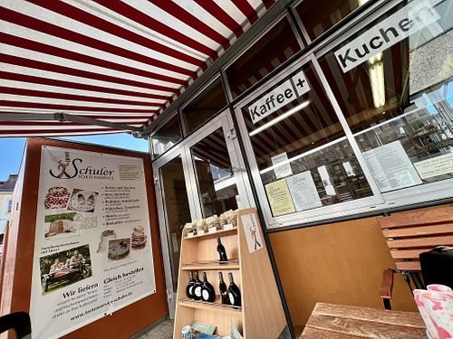 outside  at Schuler Tortenservice in Wurzburg