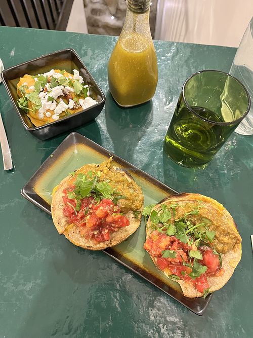 Puréed sweet potatoes and quesadillas   at B.Better in Paris