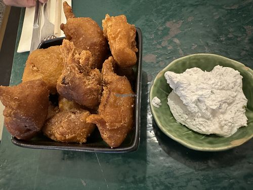 Shallots fritters   at B.Better in Paris