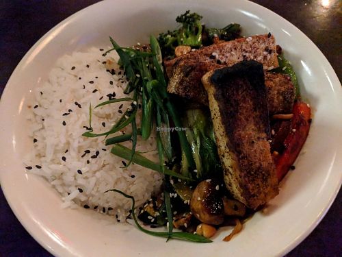 Delicious vegan main at Koi in Calgary