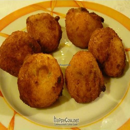 Mushroom croquettes at Bodega La Petra in Arnedillo