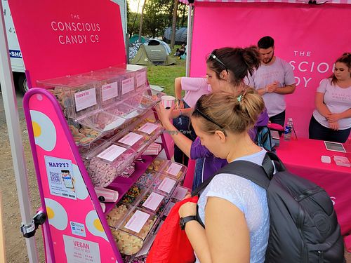 Selecting at The Conscious Candy Company in Plymouth