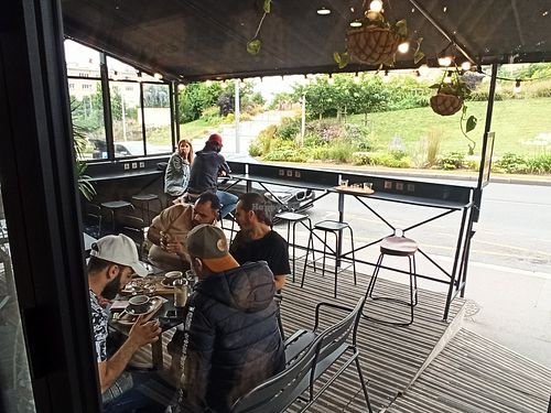 Outside at Arbuste in Caen