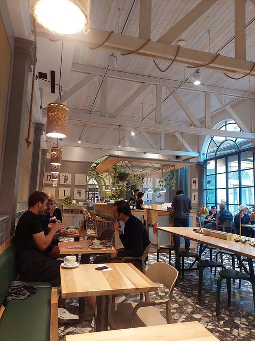 Inside at Shake Café in Florence