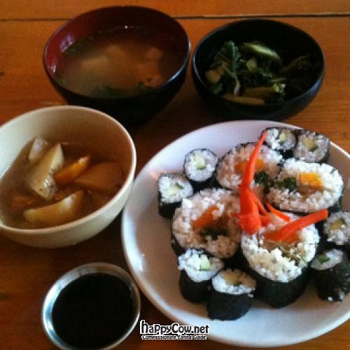 sushi set meal at Lung Ta in Dharamshala