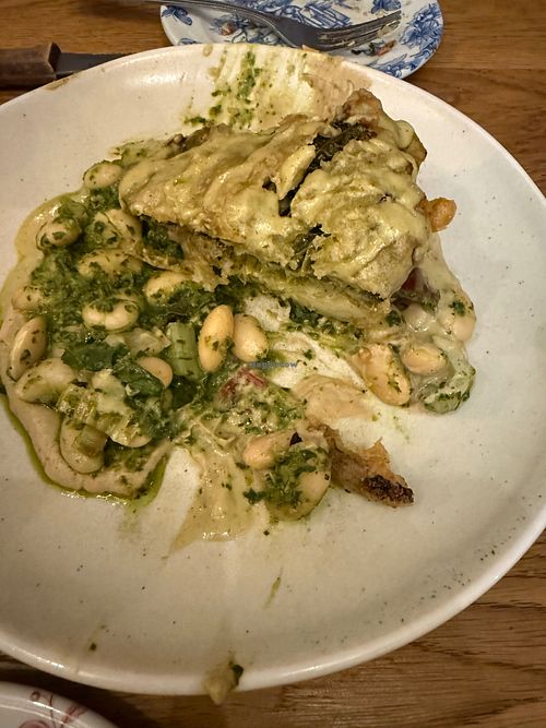 Crispy Cabbage and Beans, amazing! at Ard Bia at Nimmos in Galway