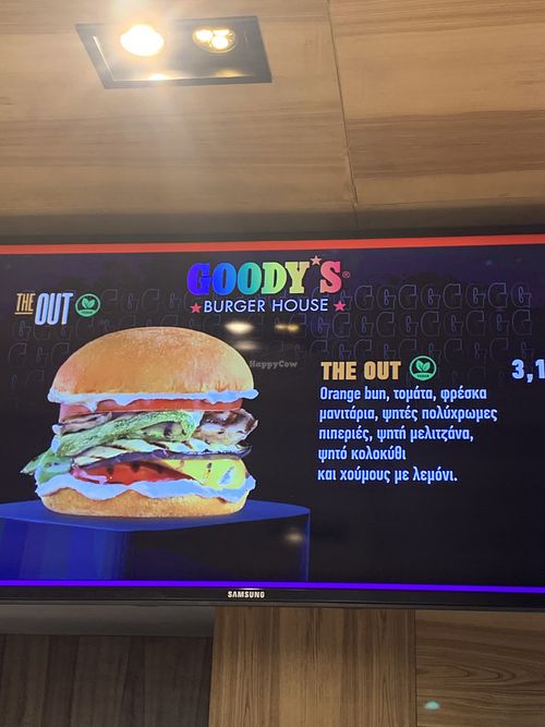 Menu at Goody's Burger House - Viktorias in Athens