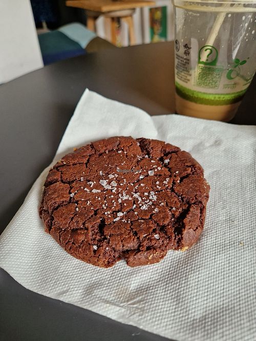 Vegan double chocolate cookie at Creed Coffee Roasters in Celbridge