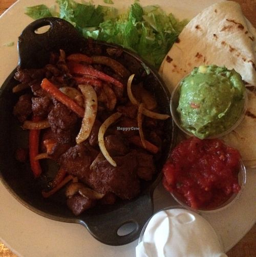 Seitan fajitas  at Garden Grille Cafe in Pawtucket