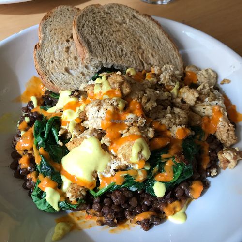 Lentils and tofu special at Garden Grille Cafe in Pawtucket