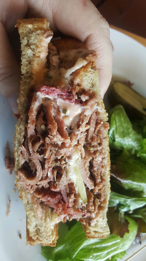 vegan pastrami!! at Garden Grille Cafe in Pawtucket