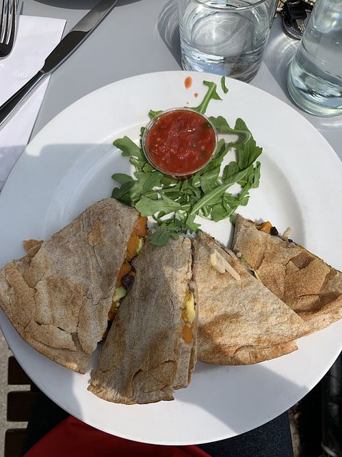 Butternut squash quesadilla  at Garden Grille Cafe in Pawtucket