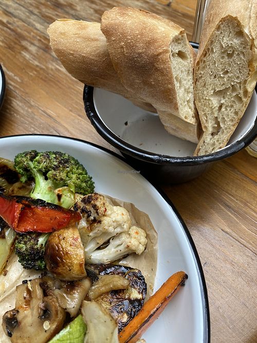 Grilled vegetables at Honoré in Tbilisi