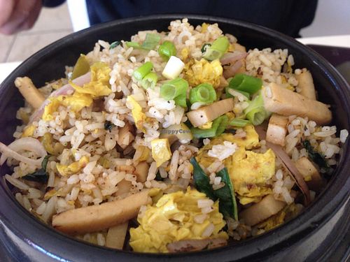 Cosmic Fusion. Awesome hot rice bowl. We always get this every time. at Loving Hut in Arlington