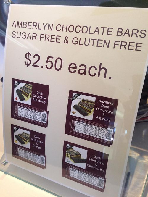 They now sell some smooth, creamy Belgian dark chocolate.
It's small for the price, but high quality. at Loving Hut in Arlington