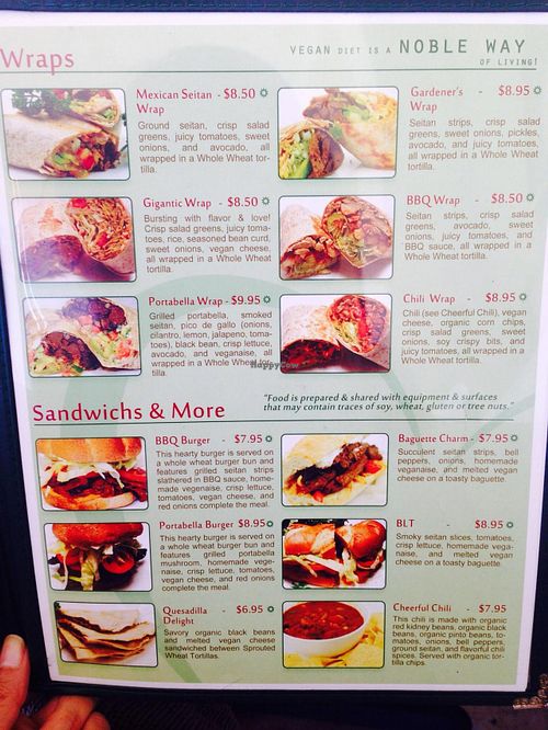 Wraps, sandwiches  at Loving Hut in Arlington