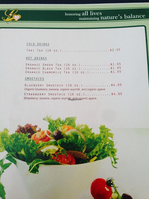 Drinks  at Loving Hut in Arlington