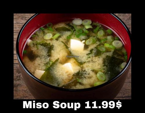 Miso soup Tofu at Madame Thai Cafe in Garland