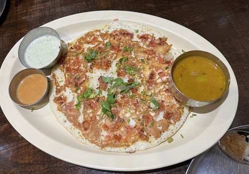 Tomato upthapam   at Udupi Dosa in London