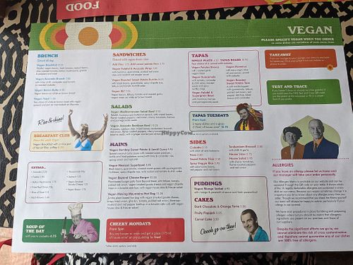 Full vegan options. at Vintro Lounge in Blackpool