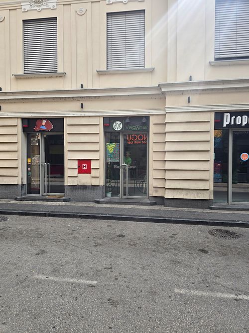 Outside at Veganer  in Sarajevo