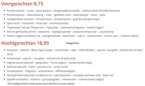 vegan options at Humphrey's in Groningen