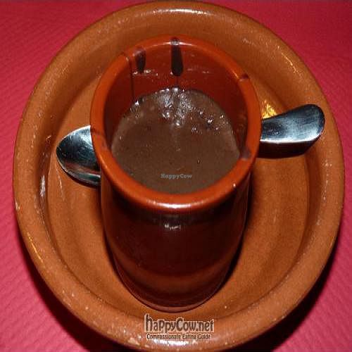 Carob mousse at Enarak in Ansoain