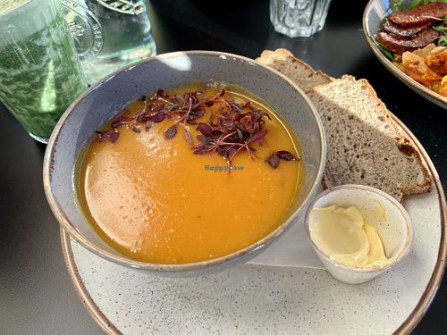 Soup of the day  at Holy Cow Lounge in Edinburgh