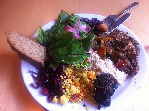 This is an example of what the buffet might look like at Husets Cafe. at Husets Cafe in Aalborg