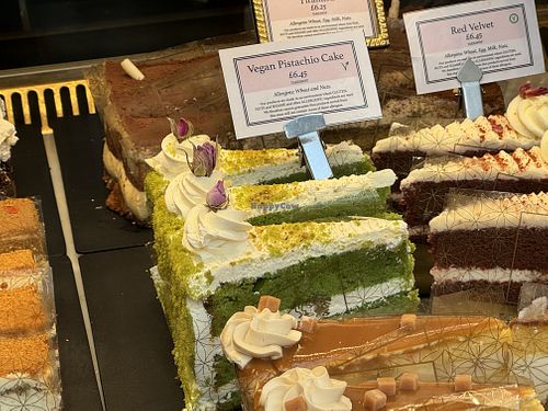 vegan cake  at Caffè Concerto - Piccadilly in London