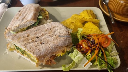 Vegan daily-style ham with sauerkraut at Curran Geal in Edinburgh