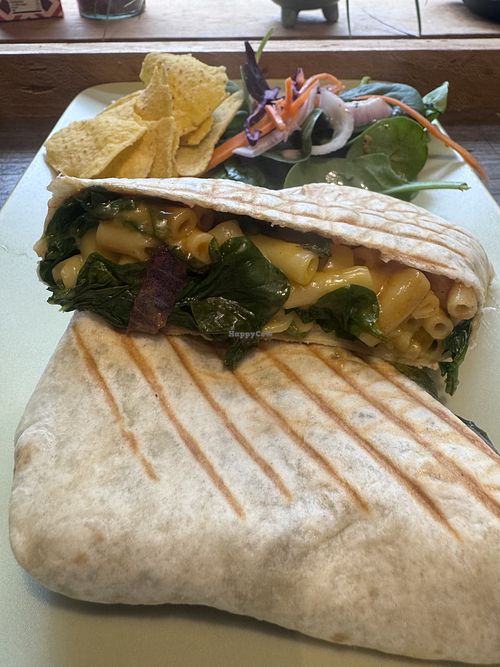 Mac cheese wrap  at Curran Geal in Edinburgh