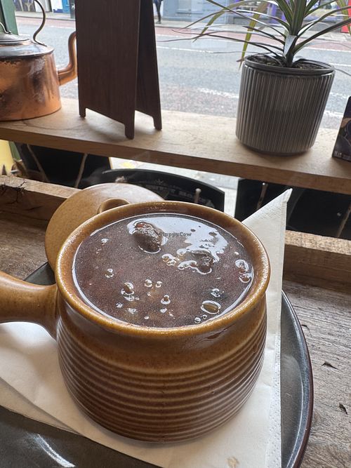 Spicy mushroom soup   at Curran Geal in Edinburgh