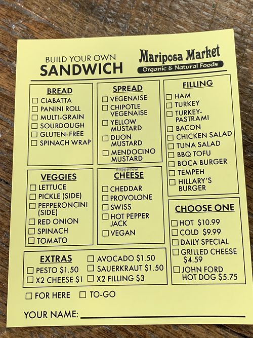   at Mariposa Market in Willits