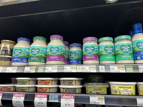 Vegan mayo   at Mariposa Market in Willits