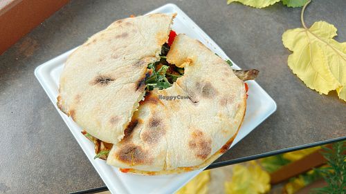 vegan puccia  at La Lira Focacceria in Alberobello