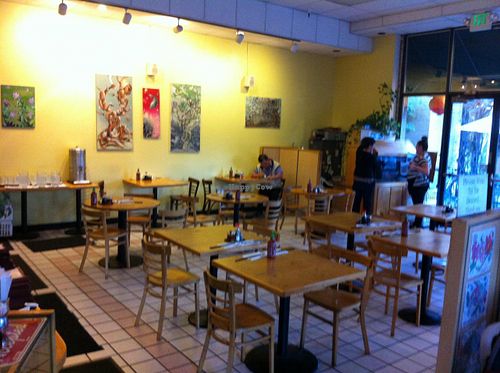 inside at Little Shanghai in Santa Cruz