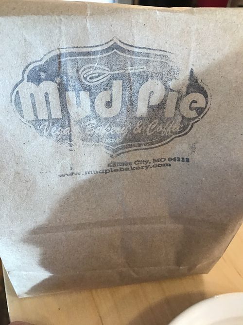 To go at Mud Pie Vegan Bakery and Coffee in Kansas City