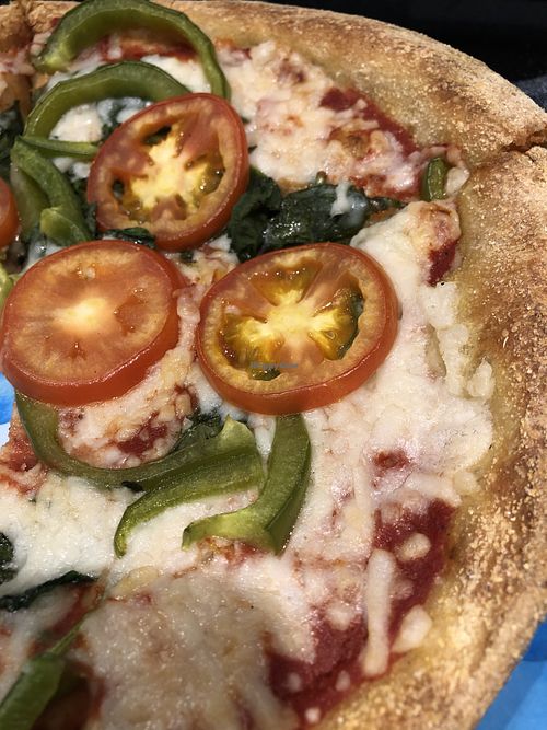 Vegan pizza  at Mellow Mushroom in Delray Beach