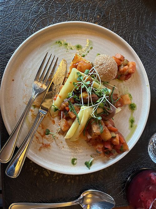 in-between picture (portion was bigger than that!)  at Carola Schlösschen in Dresden