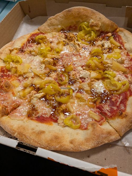 Vegan Hawaiian at Cucina Ristorante Pizza Bar in Dania Beach