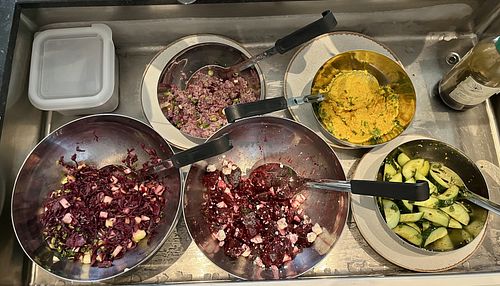 Healthy veggie choices  at The Harvest in Delft