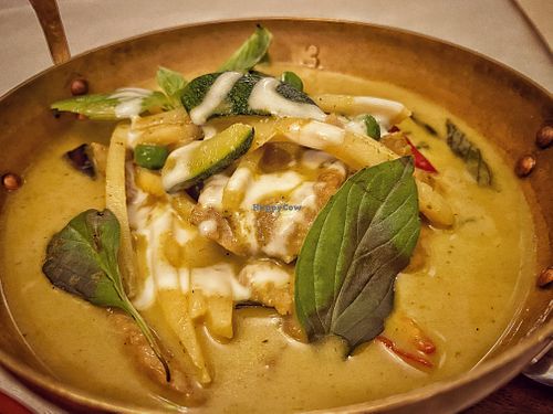 Green curry   at Mali Vegan Thai in South West London