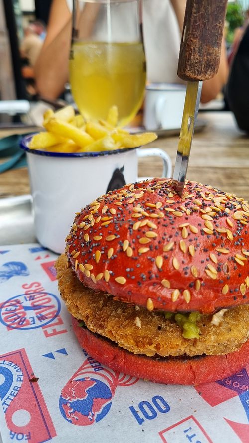 Clucky this time (good burger!) at BrewDog - Tower Hill in London
