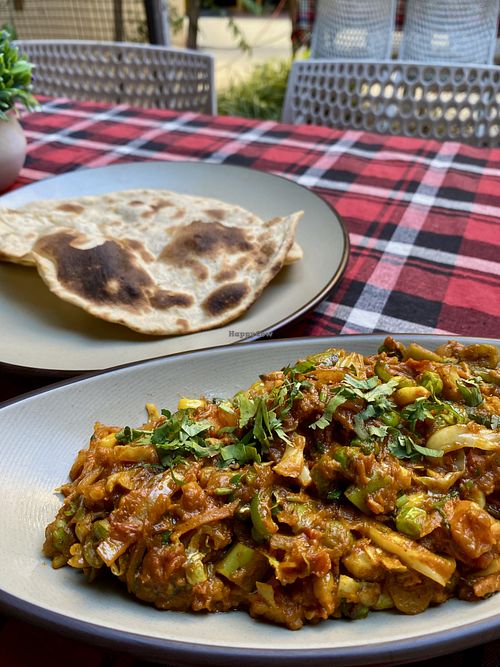 Vegan jilly milly and plain roti  at Always Happy Food co. in Kathmandu