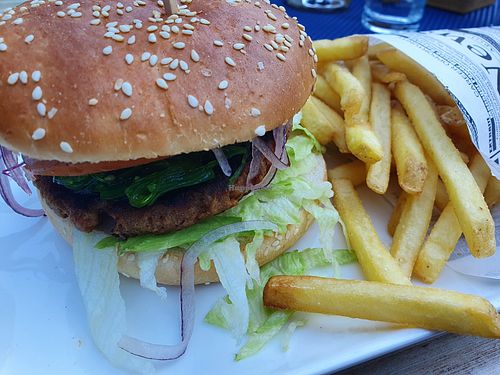 Vegan Burger at Restaurant am Piburger See in Oetz