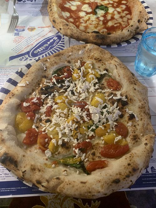 vegan margarita  at Pizzeria Gino Sorbillo in Naples