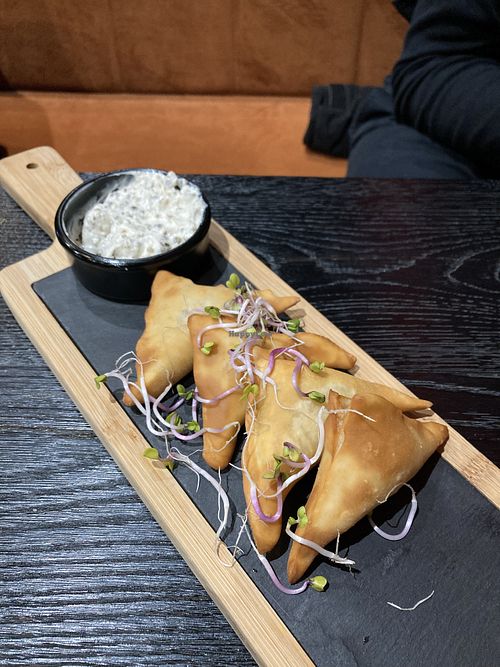 Tasty vegan dumplings  at Dziki Byk in Nowy Targ